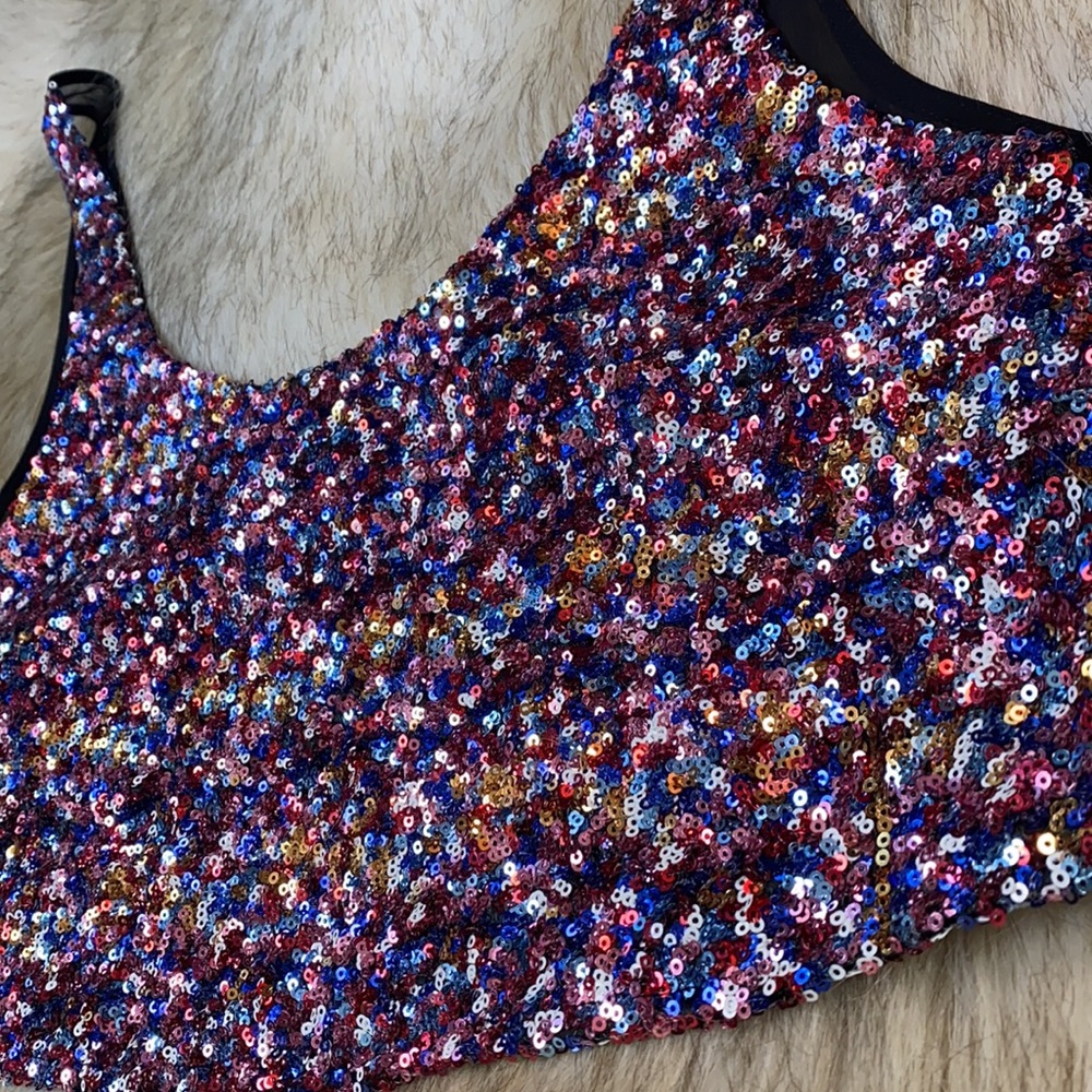 Ladakh Cropped Sequin Sheer Top - Picture 6 of 11